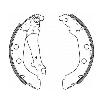 ABE C0P027ABE Brake Shoe Set