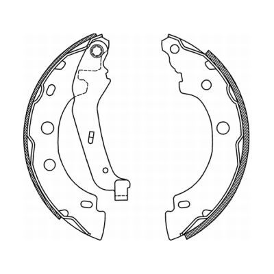 ABE C0R013ABE Brake Shoe Set