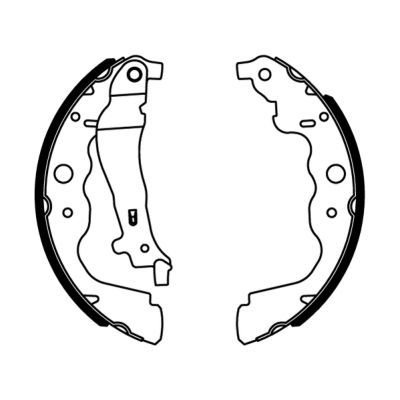 ABE C0R031ABE Brake Shoe Set
