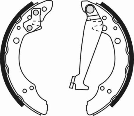 ABE C0W009ABE Brake Shoe Set