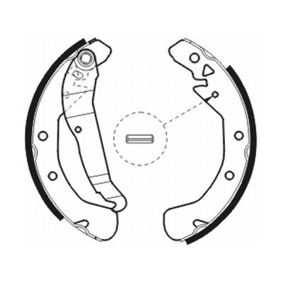 ABE C0X009ABE Brake Shoe Set