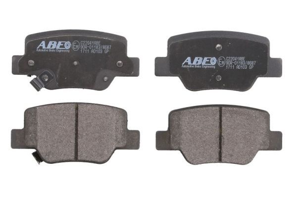 ABE C22041ABE Brake Pad Set, disc brake