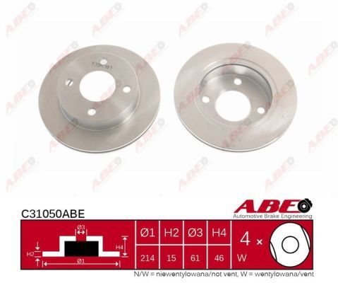 ABE C31050ABE Brake Disc