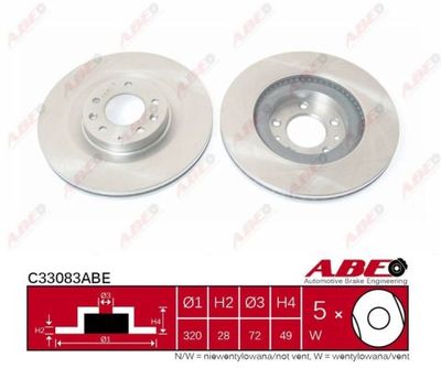Brake Disc ABE C33083ABE