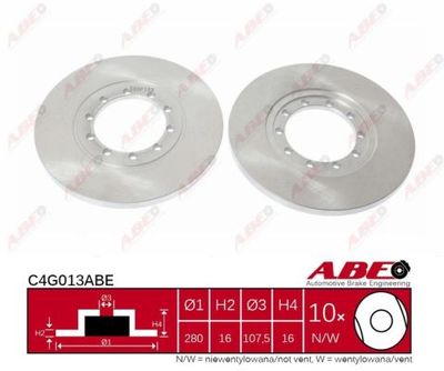 Brake Disc ABE C4G013ABE