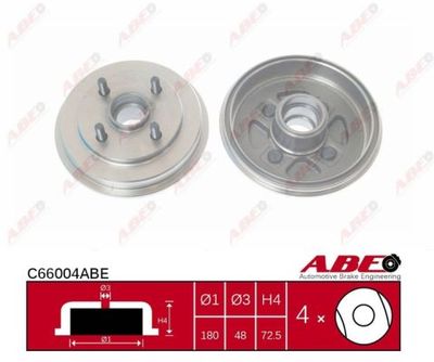 Brake Drum ABE C66004ABE