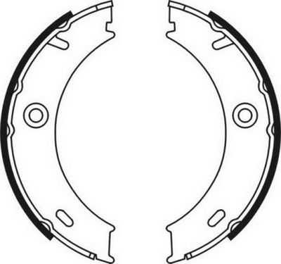 Brake Shoe Set, parking brake ABE CRM003ABE
