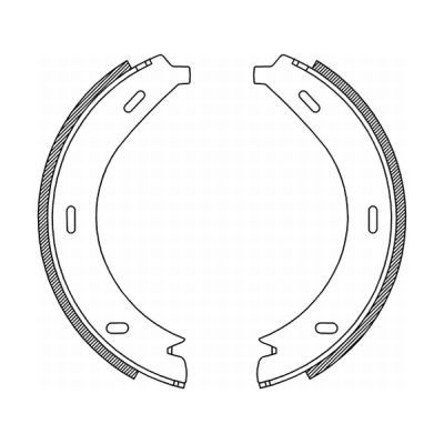 ABE CRM005ABE Brake Shoe Set, parking brake