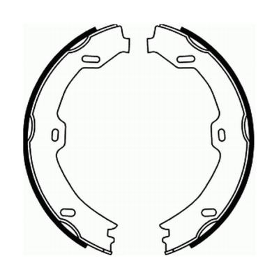ABE CRM007ABE Brake Shoe Set, parking brake
