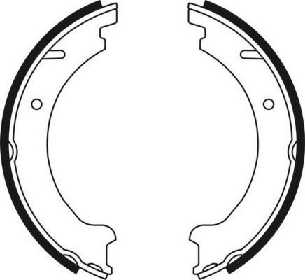 ABE CRV002ABE Brake Shoe Set, parking brake