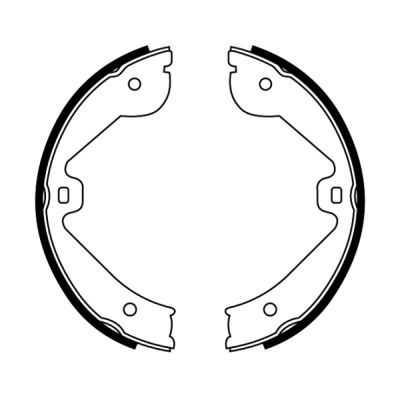 ABE CRW000ABE Brake Shoe Set, parking brake