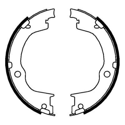 ABE CRX002ABE Brake Shoe Set, parking brake