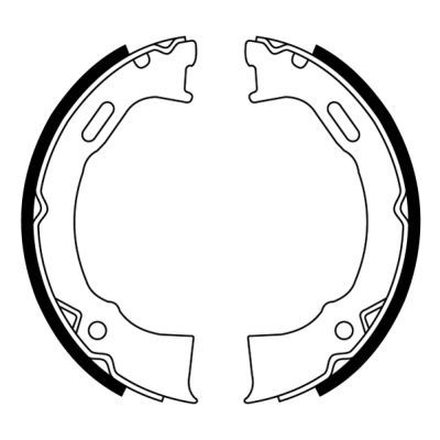 ABE CRY008ABE Brake Shoe Set, parking brake