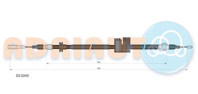 Cable Pull, parking brake ADRIAUTO 03.0240