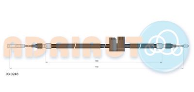 Cable Pull, parking brake ADRIAUTO 03.0248