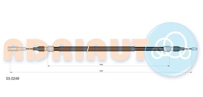Cable Pull, parking brake ADRIAUTO 03.0249