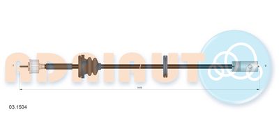 Speedometer Cable ADRIAUTO 03.1504