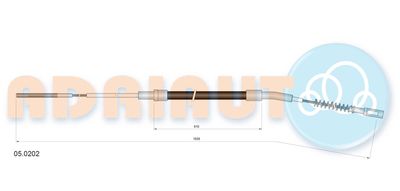 Cable Pull, parking brake ADRIAUTO 05.0202