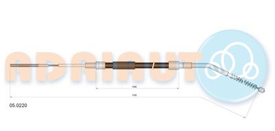 Cable Pull, parking brake ADRIAUTO 05.0220