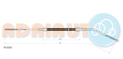 Cable Pull, parking brake ADRIAUTO 05.0225