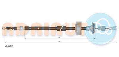 Cable Pull, parking brake ADRIAUTO 05.0262