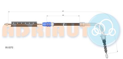Cable Pull, parking brake ADRIAUTO 05.0272