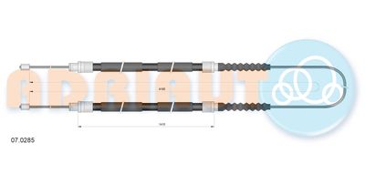 Cable Pull, parking brake ADRIAUTO 07.0285