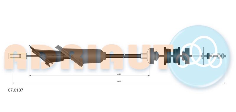 ADRIAUTO 07.0137 Cable Pull, clutch control