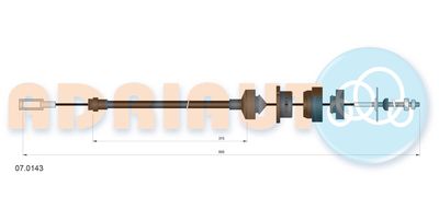 Cable Pull, clutch control ADRIAUTO 07.0143