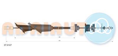 Cable Pull, clutch control ADRIAUTO 07.0147