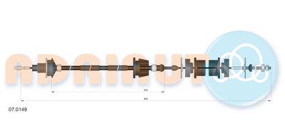 Cable Pull, clutch control ADRIAUTO 07.0149
