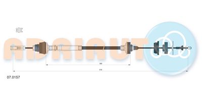 Cable Pull, clutch control ADRIAUTO 07.0157