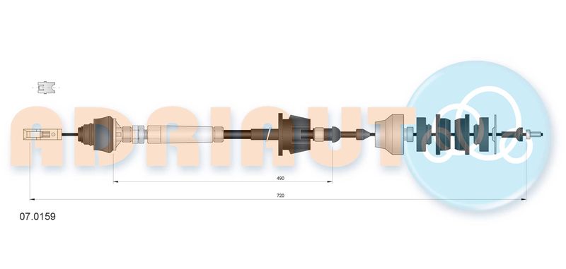 ADRIAUTO 07.0159 Cable Pull, clutch control