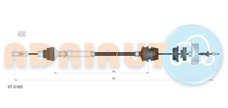 ADRIAUTO 07.0163 Cable Pull, clutch control