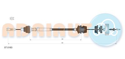 Cable Pull, clutch control ADRIAUTO 07.0163