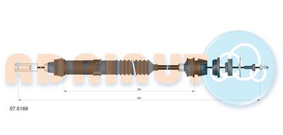 Cable Pull, clutch control ADRIAUTO 07.0169