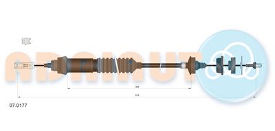 Cable Pull, clutch control ADRIAUTO 07.0177