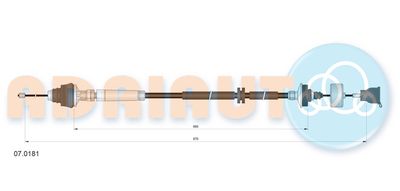 Cable Pull, clutch control ADRIAUTO 07.0181