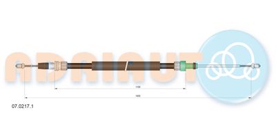 Cable Pull, parking brake ADRIAUTO 07.0217.1