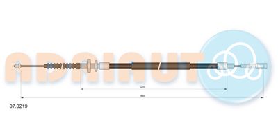 Cable Pull, parking brake ADRIAUTO 07.0219