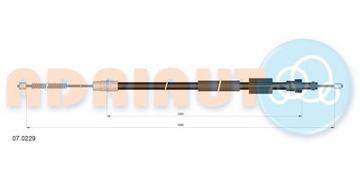 Cable Pull, parking brake ADRIAUTO 07.0229