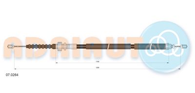 Cable Pull, parking brake ADRIAUTO 07.0264