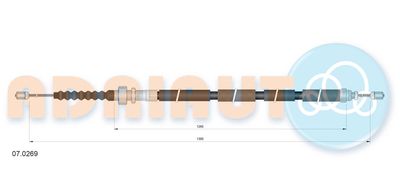 Cable Pull, parking brake ADRIAUTO 07.0269