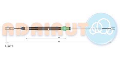 Cable Pull, parking brake ADRIAUTO 07.0271