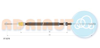 Cable Pull, parking brake ADRIAUTO 07.0276