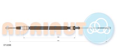 Cable Pull, parking brake ADRIAUTO 07.0296