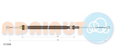 Cable Pull, parking brake ADRIAUTO 07.0298
