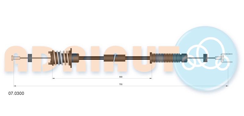 ADRIAUTO 07.0300 Accelerator Cable