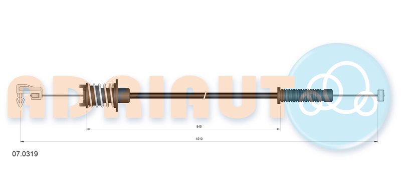 ADRIAUTO 07.0319 Accelerator Cable