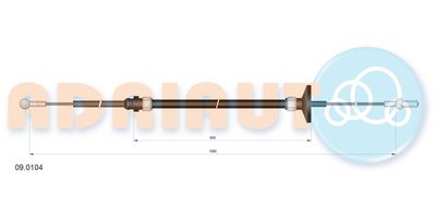 Cable Pull, clutch control ADRIAUTO 09.0104